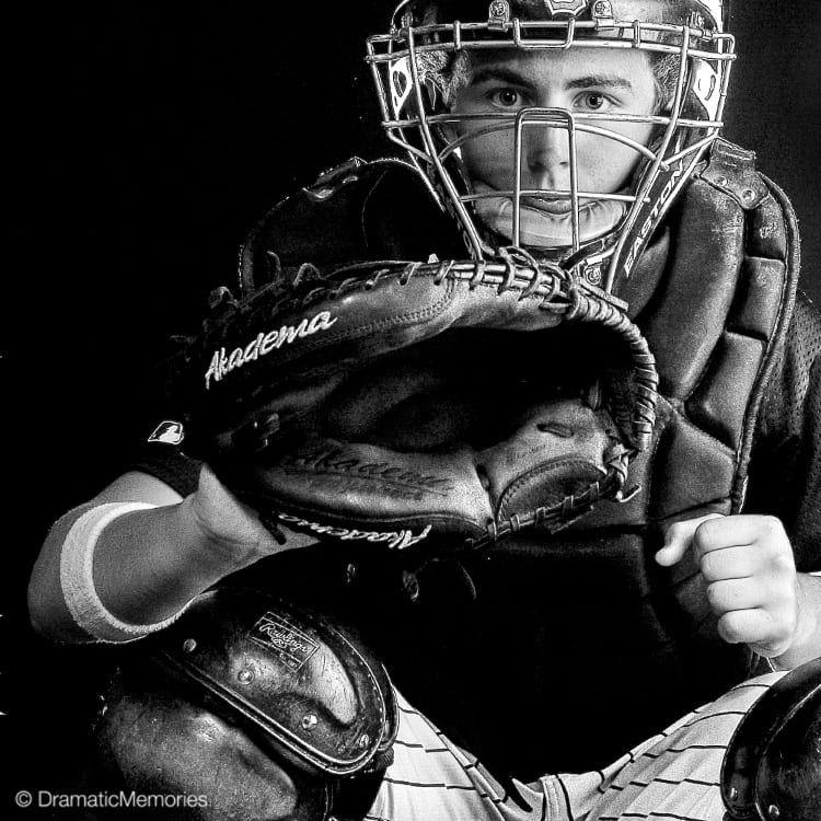 Sports Senior Pictures Baseball Catcher