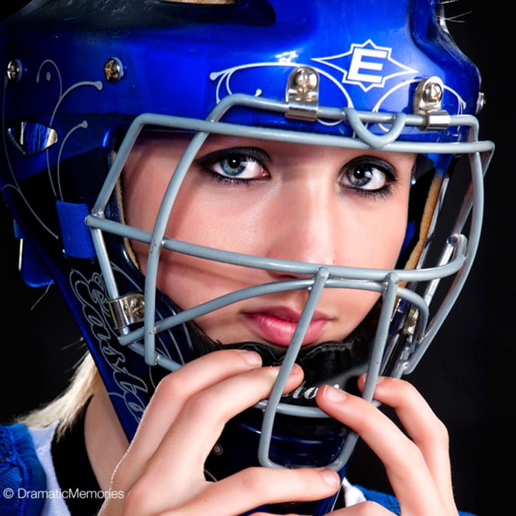 Sports Senior Pictures Girl Softball Catcher