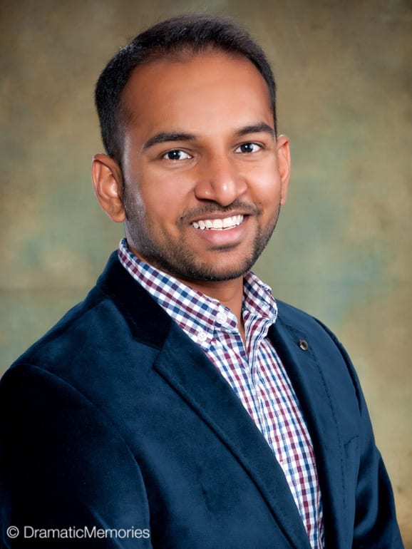 young indian man's corporate headshot